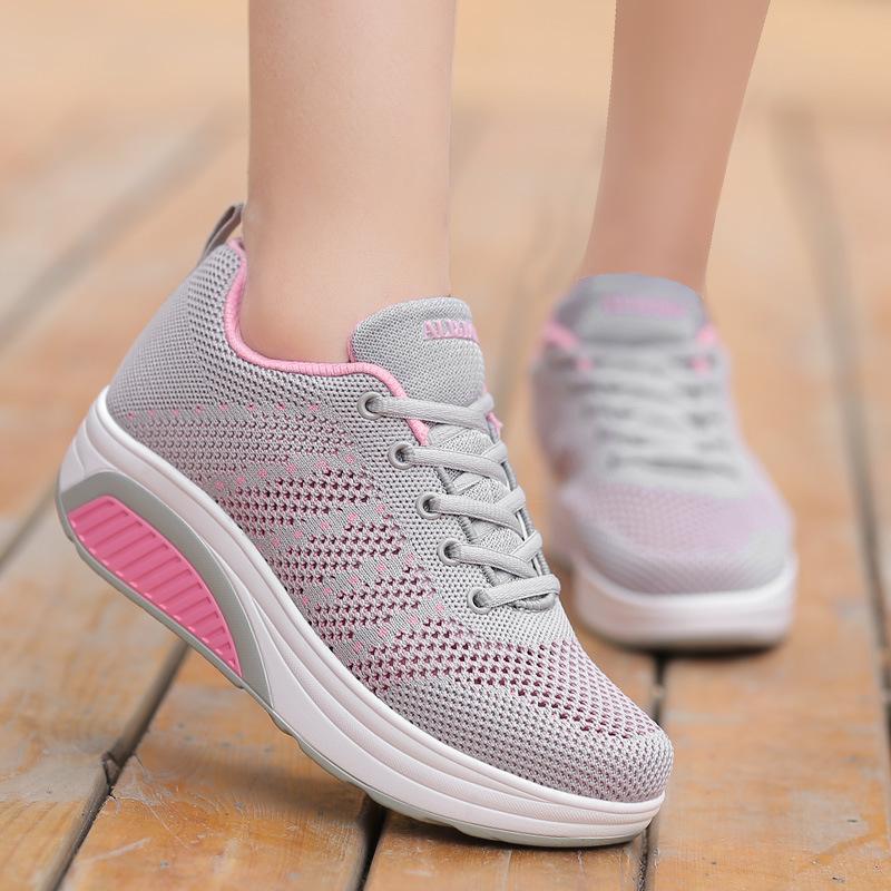 เกรดงานโล๊ะ!! ALI&BOY รองเท้าผ้าใบเพื่อสุขภาพ รองเท้าออกกำลังกาย รองเท้าวิ่ง รองเท้าแฟชั่น Fashion & Running Sport Shoesสไตล์เกาหลี(งานถัก)