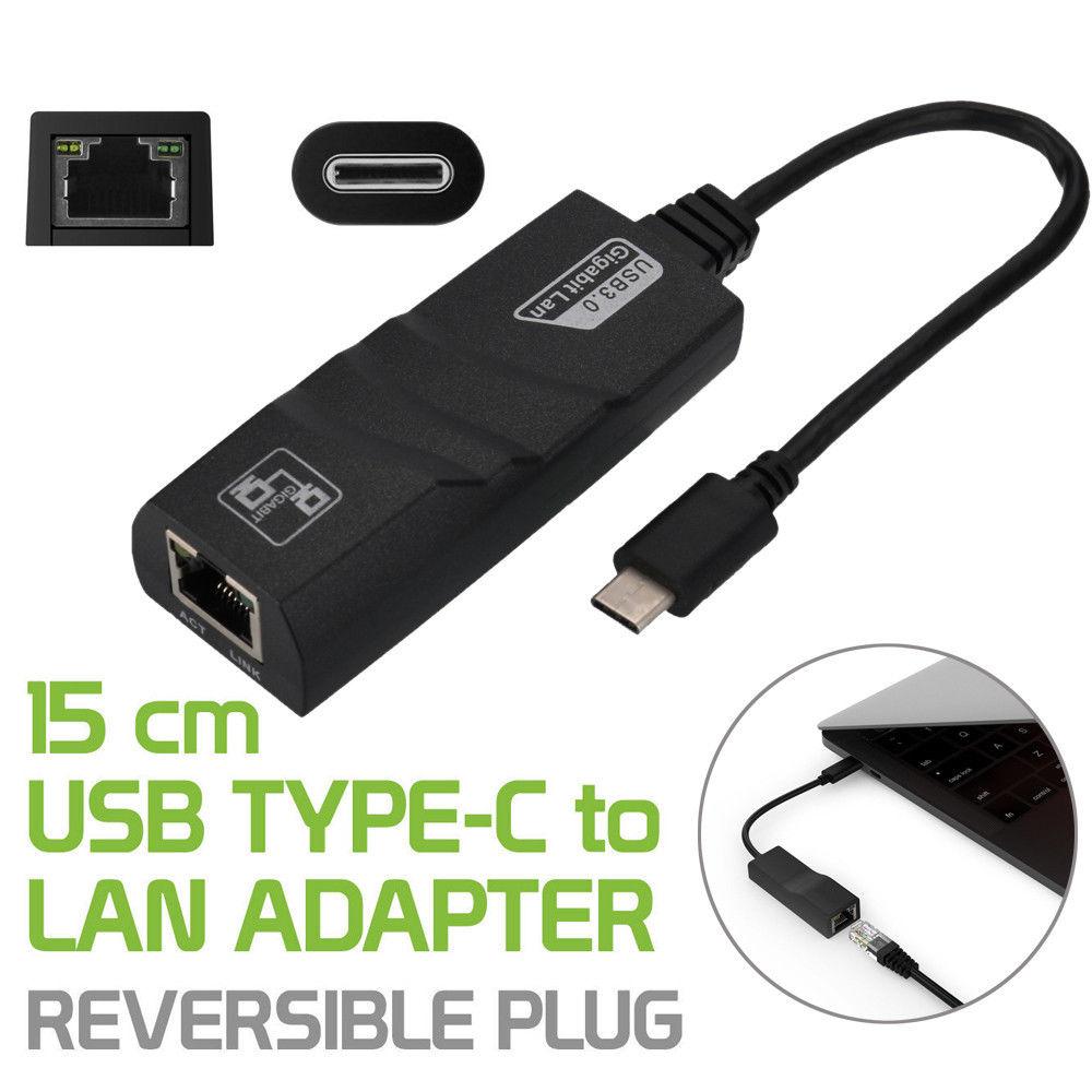 Type C USB-C USB 3.1 to RJ45 Gigabit Ethernet 1000Mbps LAN Network Adapter