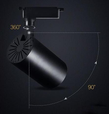 สว่างกว่า LED TRACK LIGHT Chip SMD โคมไฟแทรกไลท์ โคมไฟส่องเฉพาะจุดแบบราง ขนาด 18 วัตต์ BodyฺBlack/เเสงwhite จำนวน 1 ชิ้น