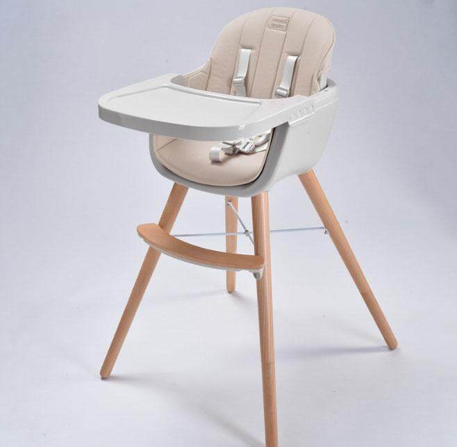 เก้าอี้ HIGH CHAIR ขาไม้ เก้าอี้ทานข้าวเด็ก เก้าอี้หัดนั่งทานข้าวเด็ก เก้าอี้เสริมนั่งทานข้าวเด็ก