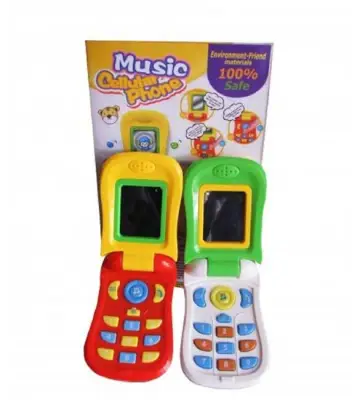 Hellomom โทรศัพท์เด็กเล่น โทรศัพท์ฝาพับ Music Cellular Phone ของเล่นเด็ก มีเสียงดนตรี มีไฟ โทรศัพย์เด็กเล่น โทรศัพย์ของเล่น ของเด็กเล่นเสริมพัฒนาการ