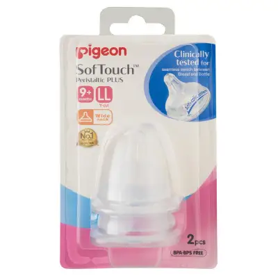 PIGEON SOFTOUCH PPLUS NIPLLE LL 2PCS