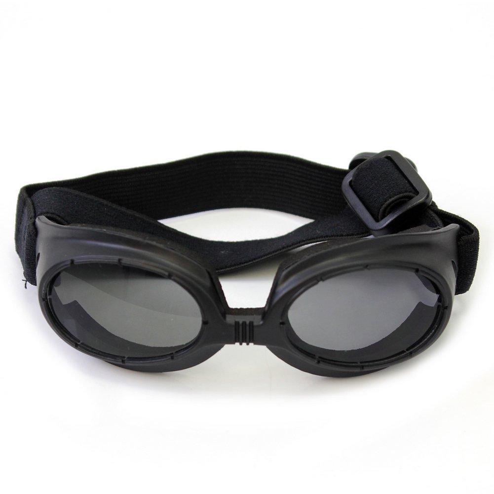 สัตว์เลี้ยงแฟชั่นสุนัขแว่นตาแมวUVแว่นตากันแดดสวมใส่เพื่อป้องกันตาของขวัญ-สีดำ