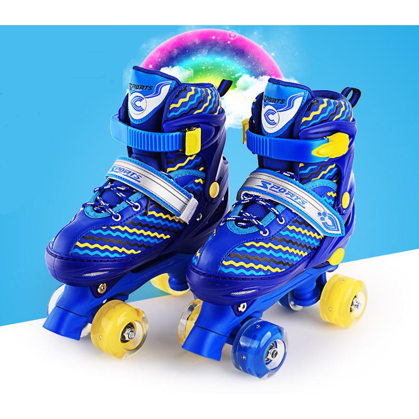 Roller Skates 4 Wheels Lace-up Skate Shoes  รองเท้าสเก็ต โรลเลอร์สเก็ต รุ่น Pro Speed