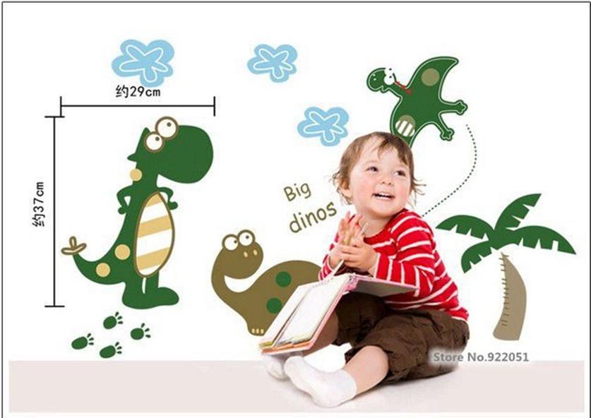 สติ๊กเกอร์ติดผนังบ้าน รูปไดโนเสาร์ Dinosaur ห้องเด็ก  DIY 50*70 ซม.Wallsticker  Kids Children Boys Girls Home Decor