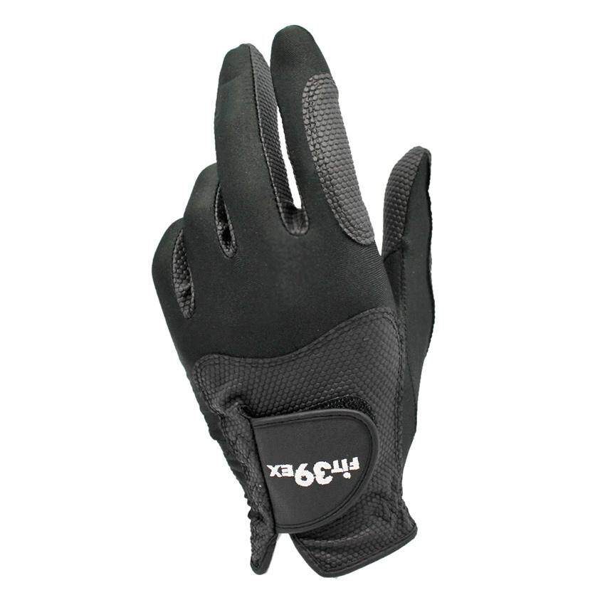 ถุงมือกอล์ฟ FIT39EX Glove รุ่น Classic สี Black/Black (ข้างซ้าย)