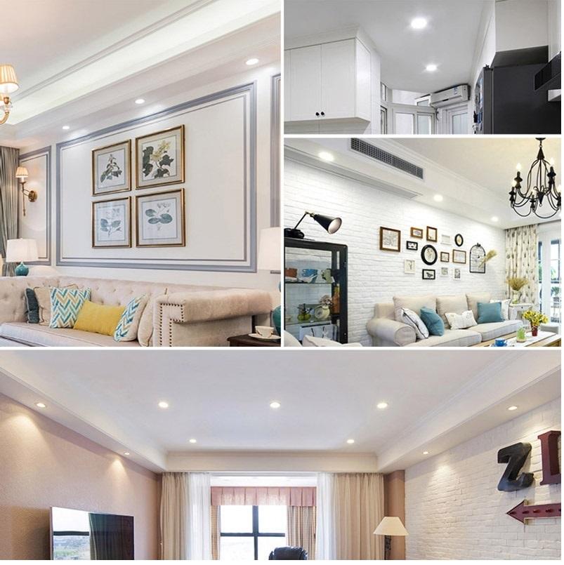 X5 สุดคุ้ม !! เเพ็ค 5 ชิ้น LED DOWNLIGHT 3W โคมไฟดาว์นไลท์ โคมไฟตกเเต่งเพดาน โคมไฟฝังฝ้า โคมไฟส่องเฉพาะจุด 3W เเสงขาว รุ่นขอบเงิน พร้อมหม้อเเปลง ติดตั้งใช้งานได้ทันที จำนวน 5 ชิ้น