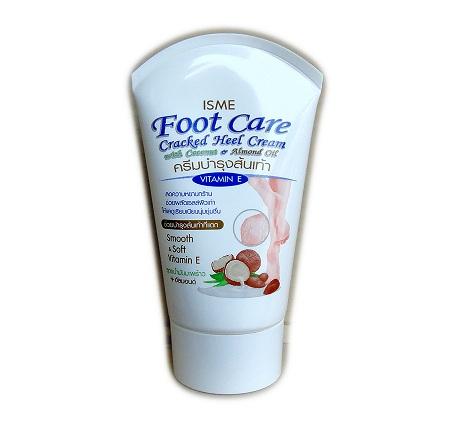 isme อิสมี ครีมบำรุงส้นเท้าแตก ผสมน้ำมันมะพร้าว&อัลมอนด์80 กรัม isme Foot Care Cracked Heel Cream With Coconut oil & almond oil 80g.