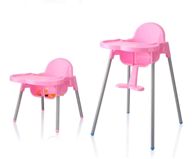 Adjustable Baby High Chair เก้าอี้หัดนั่งทานข้าวสำหรับเด็ก (ปรับระดับได้)