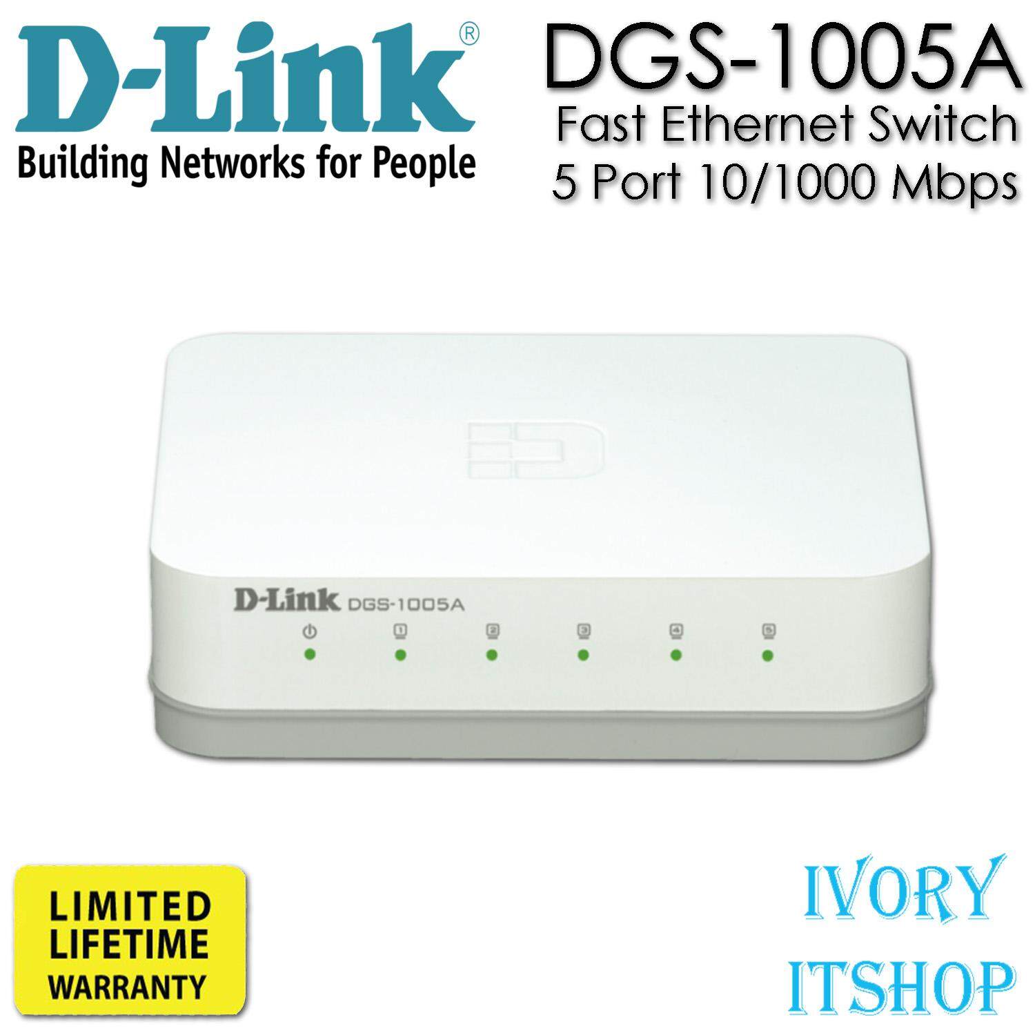 D-Link DGS-1005A  Gigabit Switch 5 Port 10/1000 Mbps/ivoryitshop