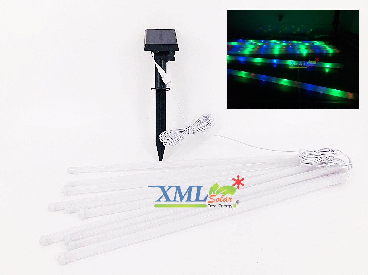 Solar Cell Flashing Lights, Meteor Shape, 10 Lights/Set (52 Cm.) (Light: Multi-Colored) Decorative Lights, Flashing Lights, Solar Cell Lights, Shooting Star Shape. ราคา 1,200 บาท*ส่งฟรี