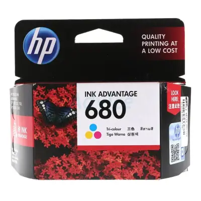ตลับหมึกสี HP 680 COL For HP Deskjet Ink Advantage : 1115 / 1118 / 2135 / 2138 / 2675 / 2676 / 2677 /3635 / 3636 / 3638 /