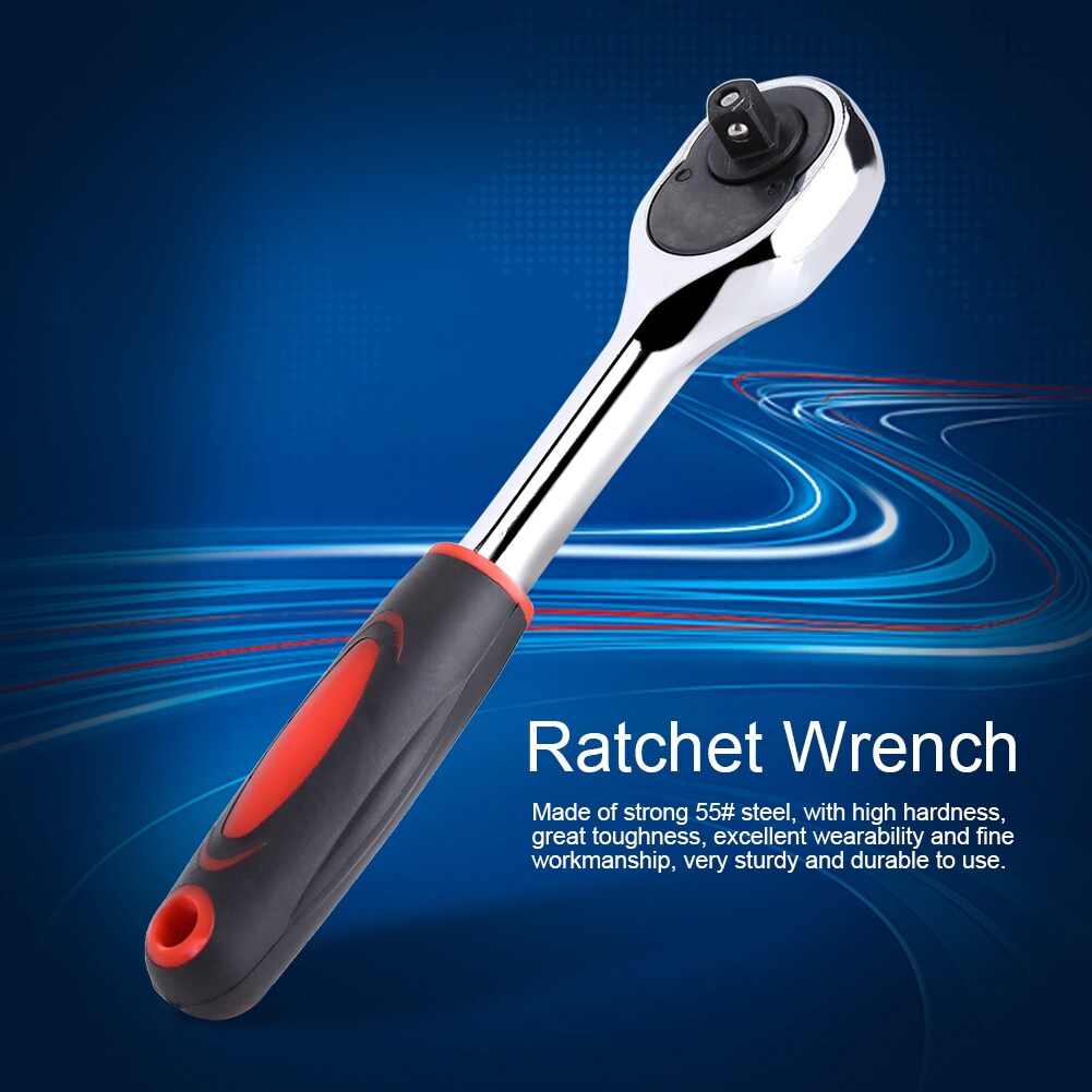 【ราคาถูกสุด】Ratchet Socket Wrench 1 หน้าที่หนักของเครื่องพีซี 1/4 ไดรฟ์วงล้อปล่อยอย่างรวดเร็วประแจ Hand BIKE อุปกรณ์ซ่อมรถร้อน