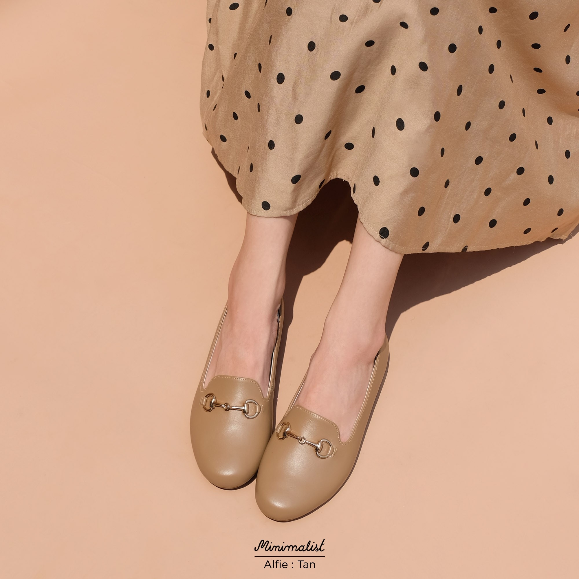 𝐌𝐈𝐍𝐈𝐌𝐀𝐋𝐈𝐒𝐓 Alfie loafers (Tan / Cow leather) ราคา 3,090 บาท*ส่งฟรี