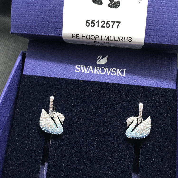 【SALE】🔥พร้อมส่ง🔥Swarovskiแท้ ตุ้มหู Swarovski ต่างหูแฟชั่น ตุ้มหูผู้หญิง ต่างหู swarovski ตุ้มหูหงส์ Swarovski สวารอฟส ของแท้ 100% สำหรับคนพิเศษ