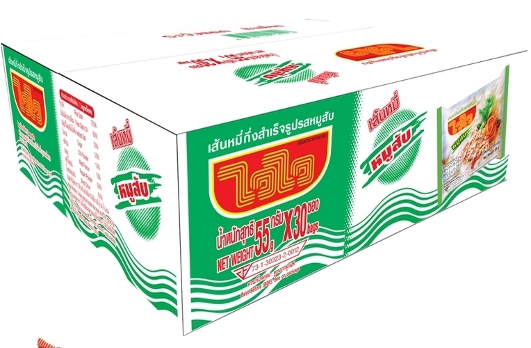 ไวไว เส้นหมี่กึ่งสำเร็จรูป รสหมูสับ 30 ซอง ราคา 210 บาท*ส่งฟรี