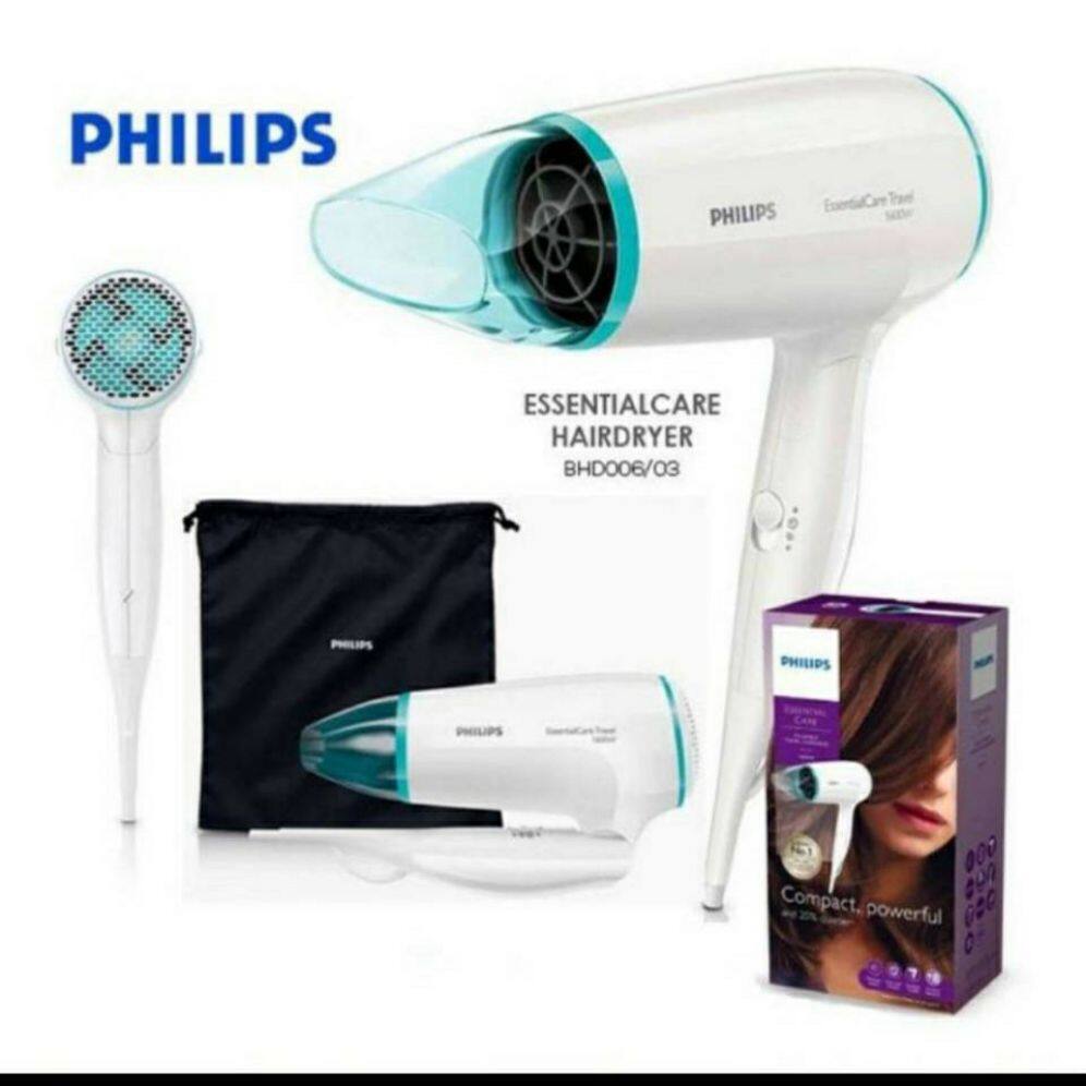 PHILIPSไดร์เป่าผม 1600W รุ่น BHD006 ของแท้ รับประกันศูนย์ไทย 2ปี