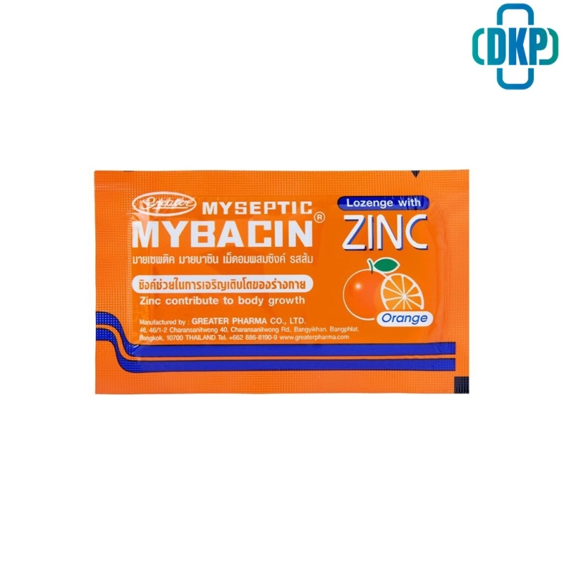 ภาพหน้าปกสินค้ามายบาซิน ซิงค์ (รสส้ม) MyBacin ZINC Orange 10ซอง x 10เม็ด จากร้าน DKP_Pharma บน Lazada