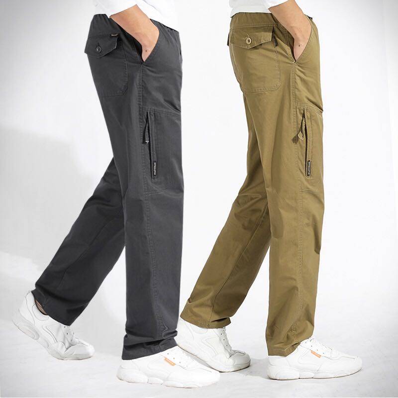 กางเกงขายาวชาย   (พร้อมส่ง) ผ้าฟอก 28-43รวมสีขายดี Set 1  