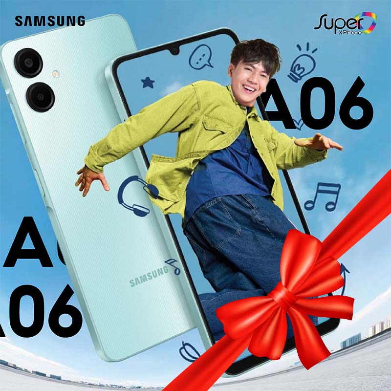 Samsung Galaxy A06(4/64GB) รุ่นเล็ก สเป็คดี(By Lazada Supertphone) ราคา 150 บาท*ส่งฟรี
