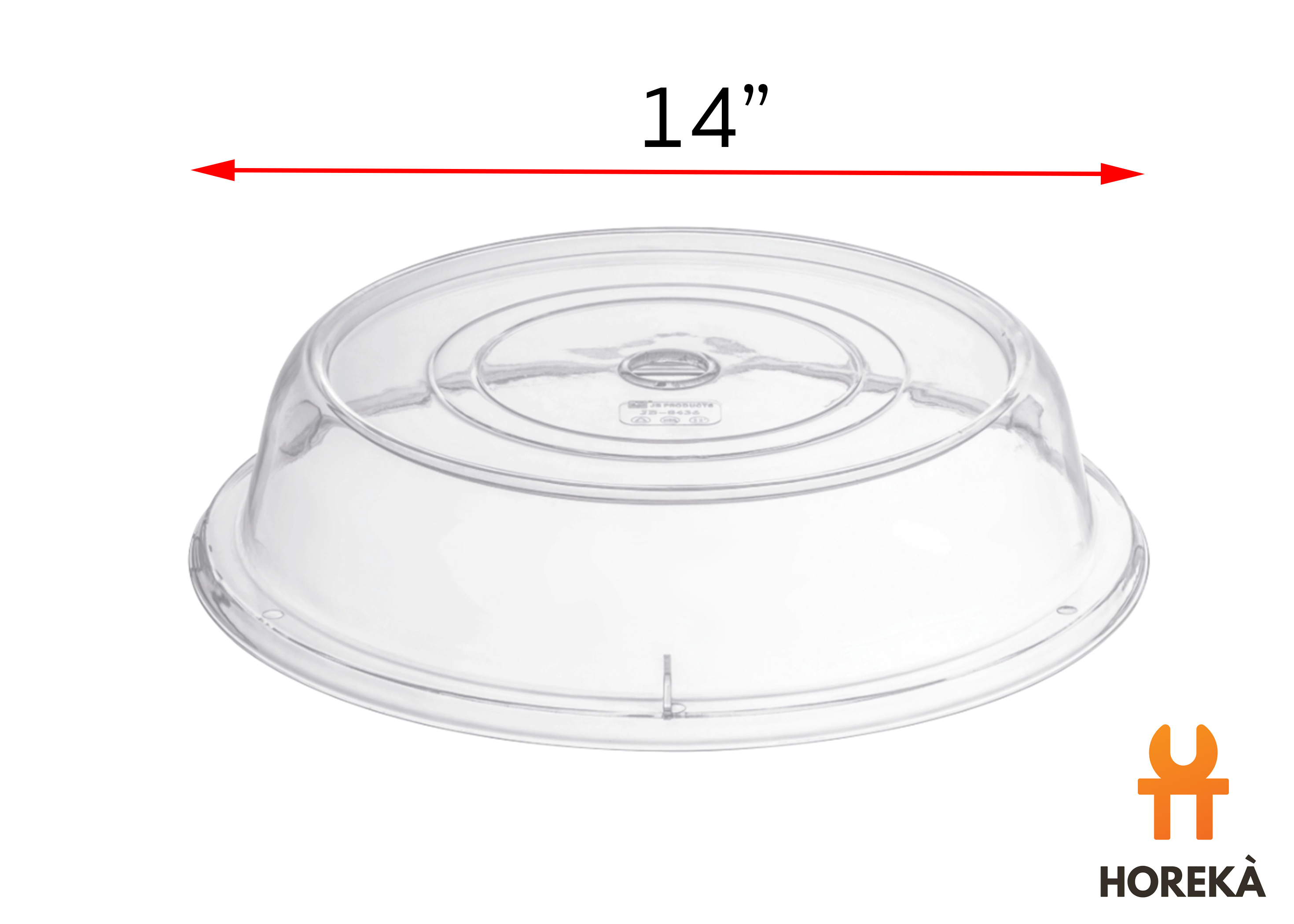 ฝาครอบจานกลมใส 14