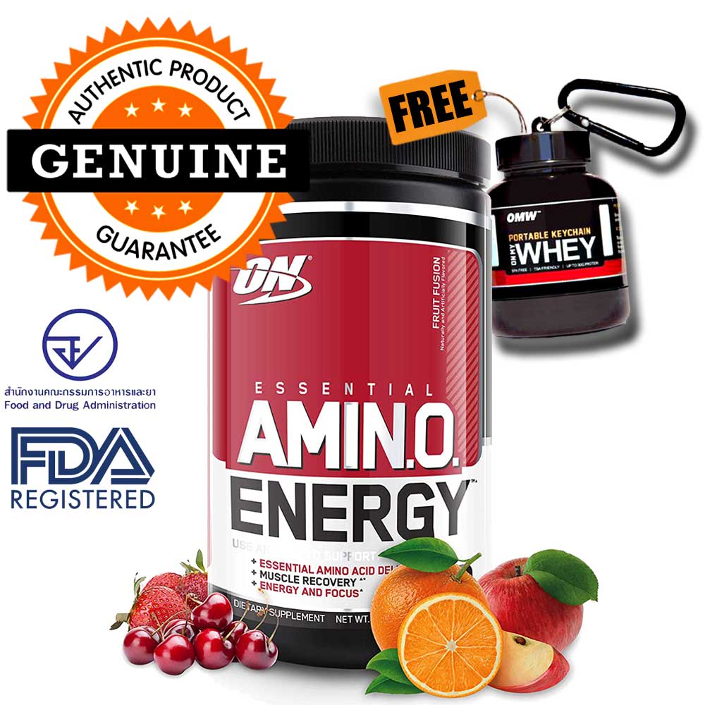 Optimum Nutrition Amino Energy 30 serv pre-workout - Fruit Fusion + FREE Whey ON funnel