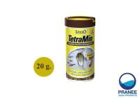 Tetra Min - อาหารชนิดแผ่น สูตรผสม BioActive สำหรับปลาเขตร้อนทุกชนิด 20 g./100 ml.