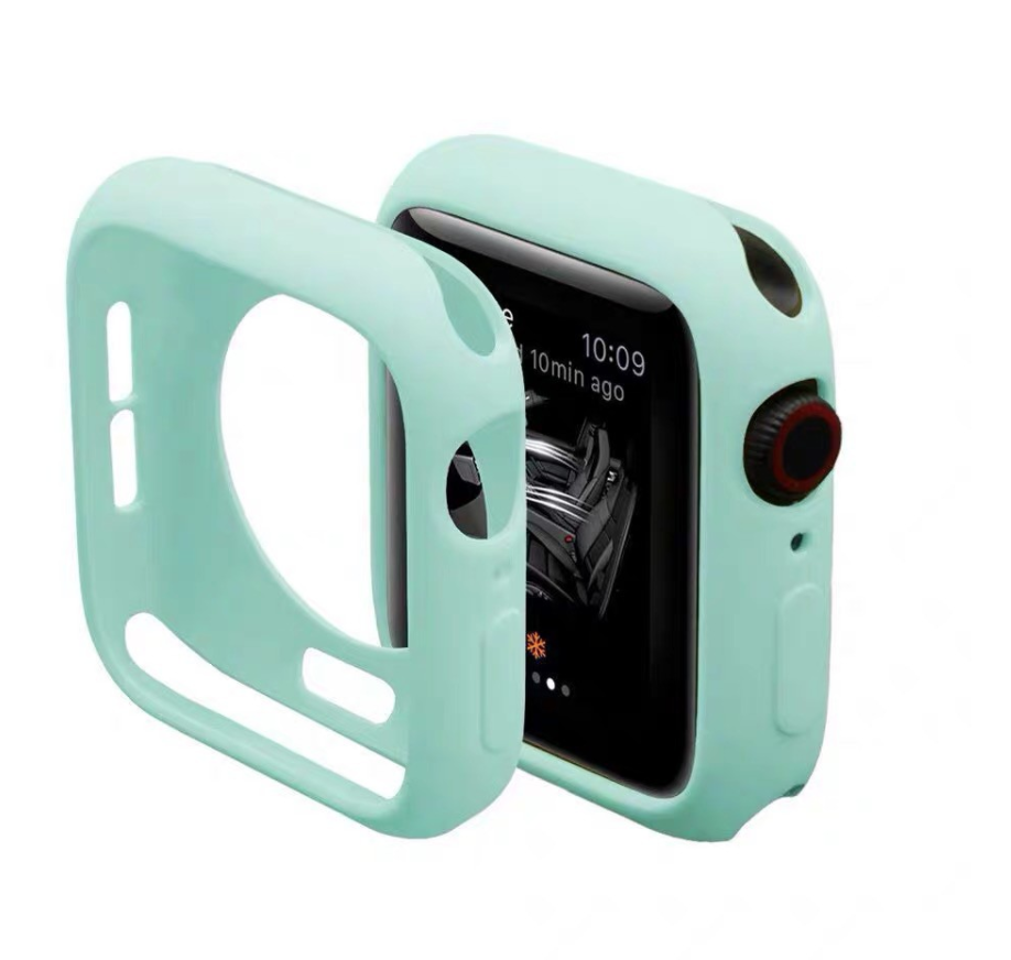 พร้อมส่ง?? เคสซิลิโคลนาฬิกา Apple Watch SE/6/5/4/3/2/1 ขนาด 38,40,42,44 มม. หุ้มซิลิโคนสีพาสเทล สำหรับ Apple Watch