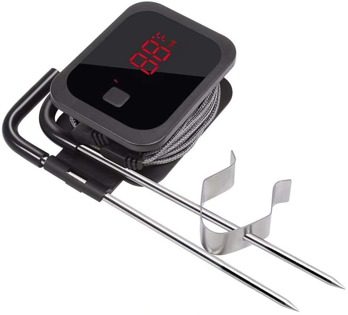Inkbird IBT-2X เครื่องวัดอุณหภูมิ Bluetooth BBQ Thermometer 2 Probes แบบดิจิตอลไร้สายระยะไกล เครื่องวัดอุณหภูมิในอาหาร Barbecue เครื่องวัดอุณหภูมิอาหารแบบจุ่ม