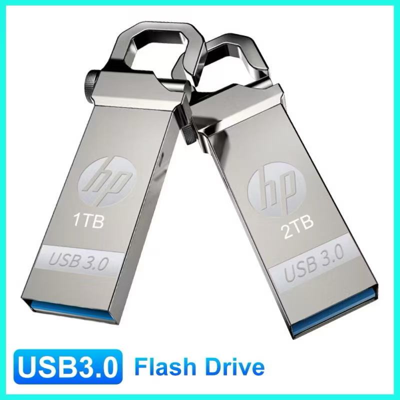 แฟลชไดรฟ์ USB 3.0 1TB 2TB ความเร็วสูง ขนาดเล็ก แบบพกพา สําหรับ HP USB3.0​​ แฟลชไดรฟ์ USB 1TB 2TB โลหะ กันน้ํา สําหรับรถยนต์ ราคา 69 บาท*ส่งฟรี