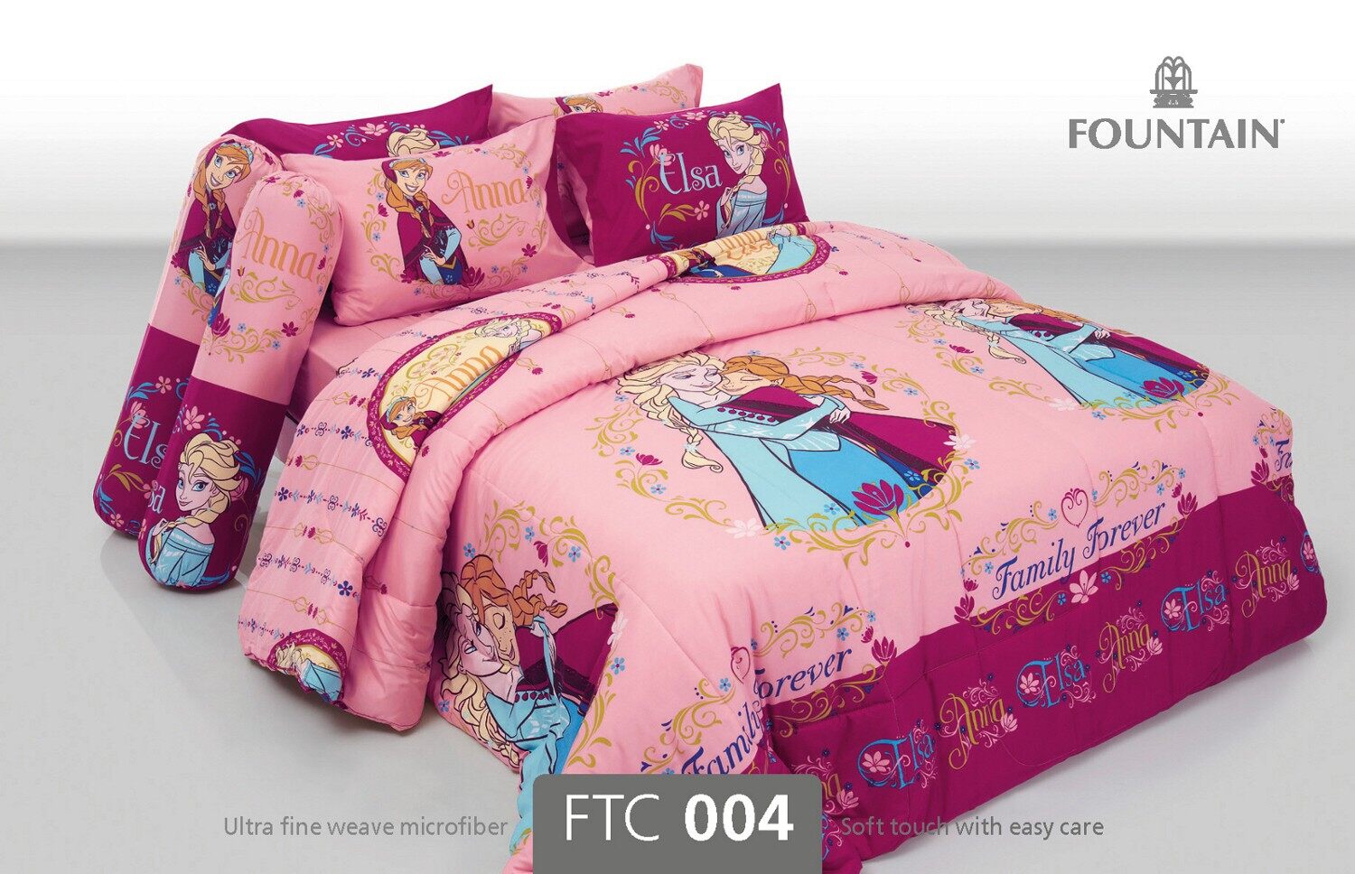 FOUNTAIN ชุดผ้าปู / นวม FTC 004 ลายการ์ตูน FROZEN Bed Setผ้าปู ผ้านวม 3.5 5 6 ฟุต wonderful bedding bed ชุดผ้าปู ชุดที่นอน ชุดเครื่องนอน ชุดผ้านวม FTC ครบชุด