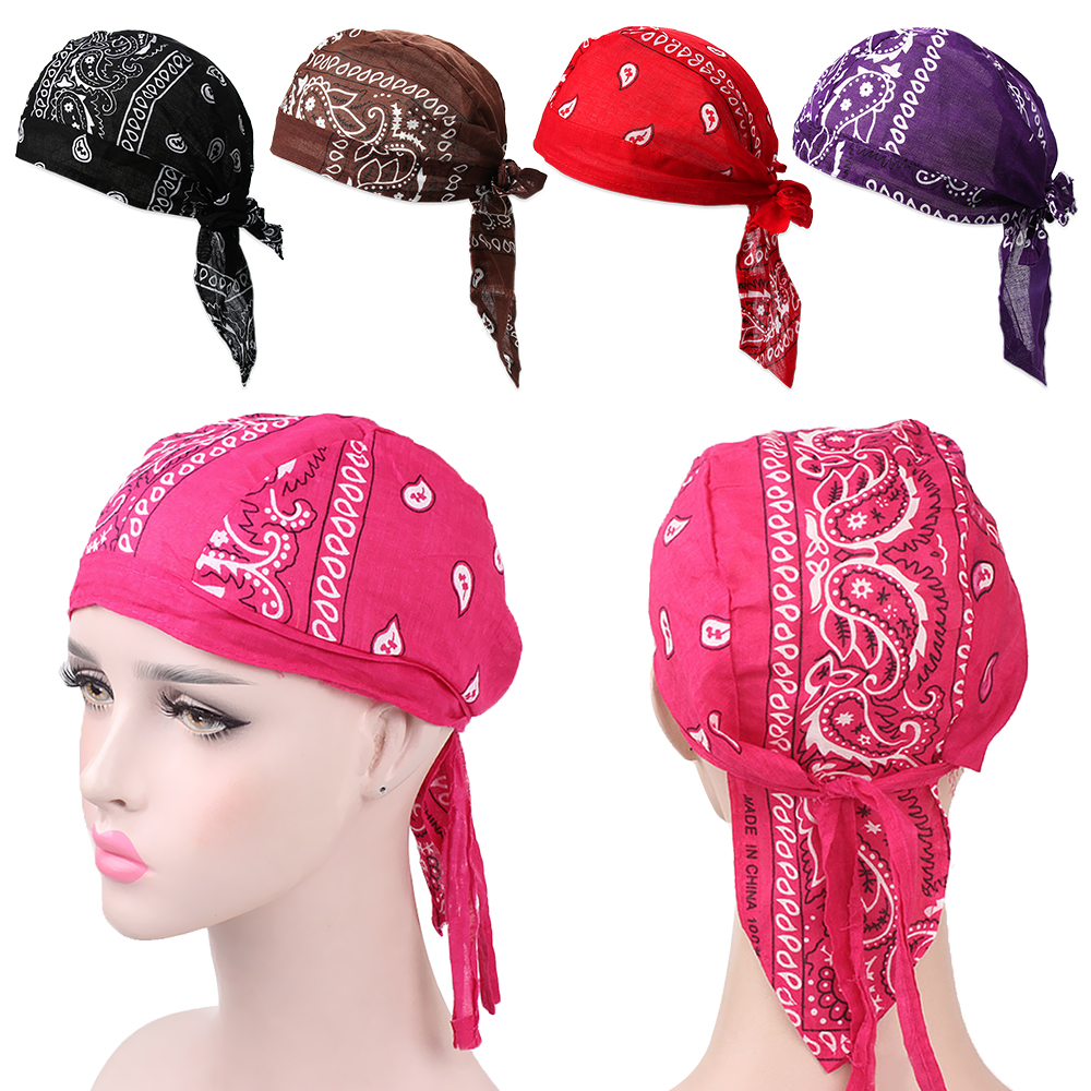 NARGANG89 Adjustable Elastic Quick Dry Cotton Headscarf Bandana Hair Loss Cap Pirate Hat MuslimTurban