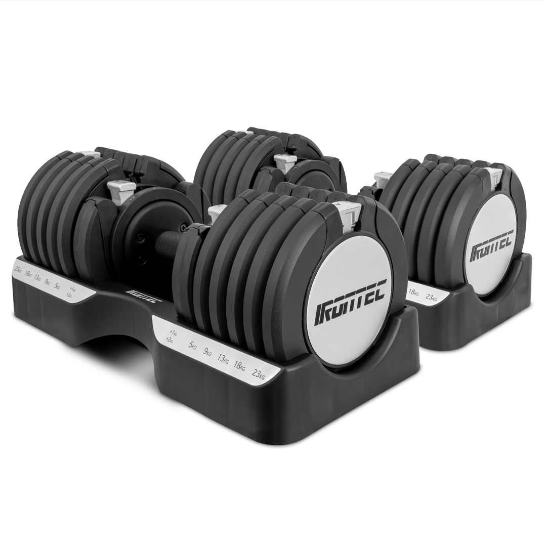 Slidetec 15-in-1 Dumbbell Set, Maximum 25kg - Exercise Equipment, Irontec Brand. ราคา 17,070 บาท*ส่งฟรี