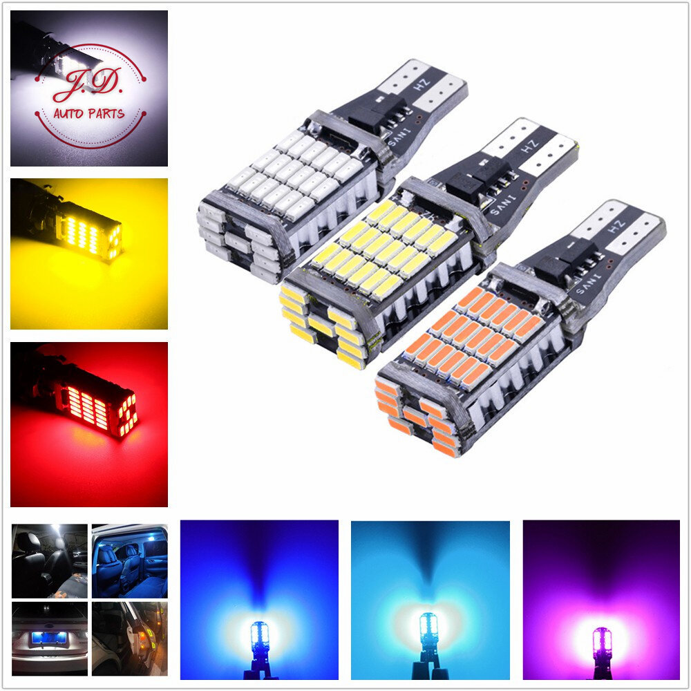 หลอดไฟเลี้ยวไฟหรี่ LED 45 ชิป  ขั้วT10/T15 (1หลอด) สําหรับติดรถยนต์มอเตอร์ไซค์ สว่างตาแตก