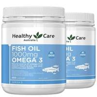 Healthy Care Premium Fish Oil 1000mg เป็นแหล่งโอเมก้า 3 จากธรรมชาติเพื่อช่วยดูแลสุขภาพหัวใจ สมอง ดวงตา และหลอดเลือดหัวใจ