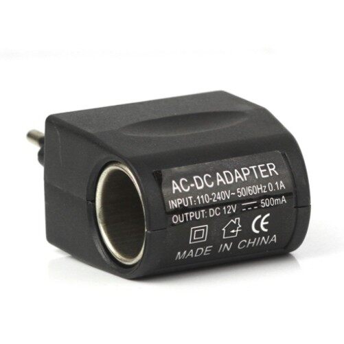 AC to DC Car Charger Adapter อแดปเตอร์ แปลงไฟบ้านเป็นไฟ 12V ในรถยนต์ 500mA 220V AC to 12V DC