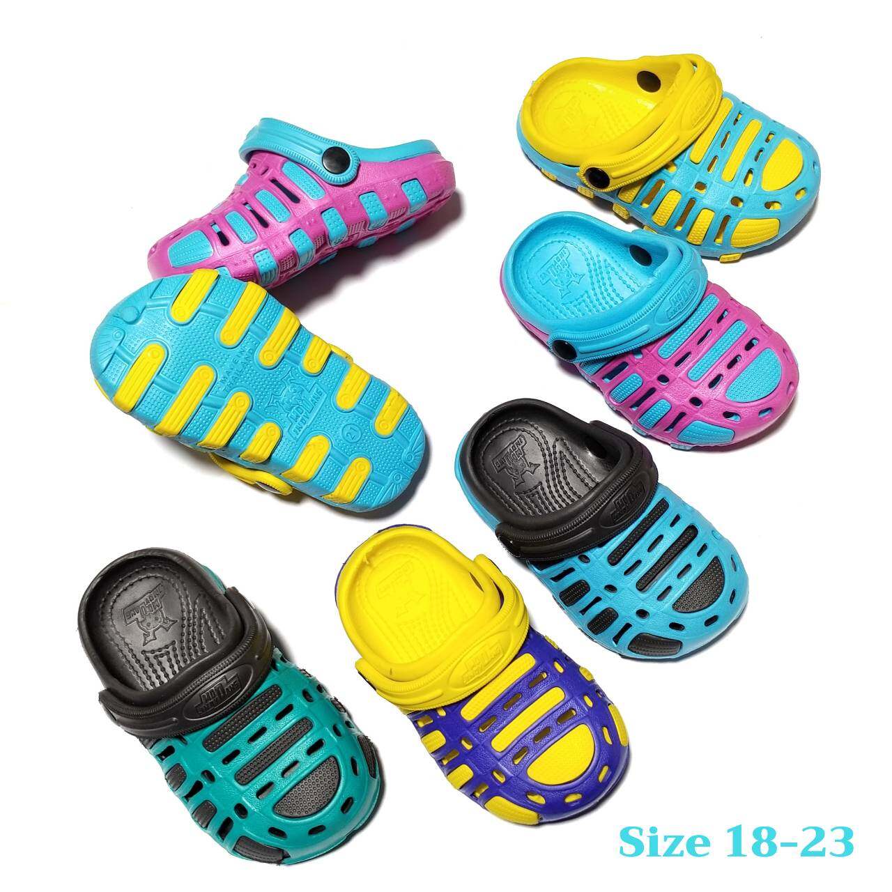 รองเท้าแตะเด็ก รองเท้าเด็กแบบสวม รองเท้าหัวโตเด็ก พืนหนุ่ม ผู้ชาย/ผู้หญิง ⚡️⚡️โล๊ะล้างสต๊อก⚡️⚡️ Size 18-35 NN SHOS