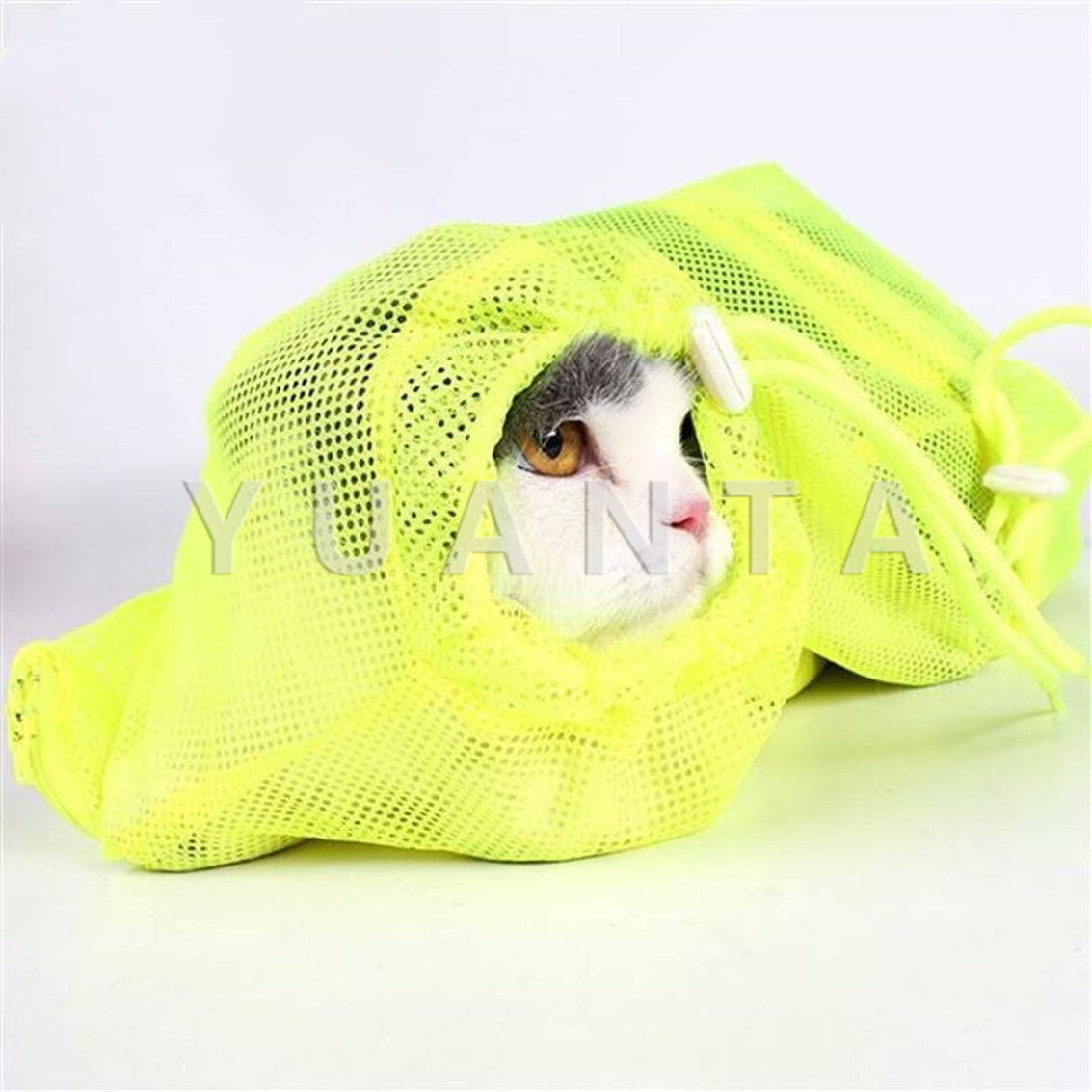 YUANTA ถุงอาบน้ำนแมว สัตว์เลี้ยงแมวอาบน้ำ ป้องกันรอยขีดข่วนจากกรงเล็บ Cat washing bag