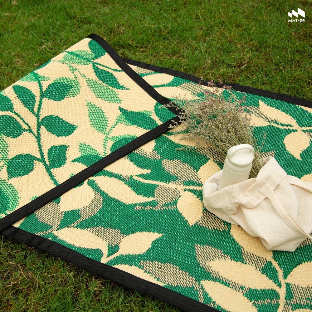 Mat-Er, a Carpet Alternative, Leaf Pattern – Recycled Mat, Natural Protection, Good Ventilation, Easy to Clean, Does Not Retain Dust. ราคา 1,350 บาท*ส่งฟรี