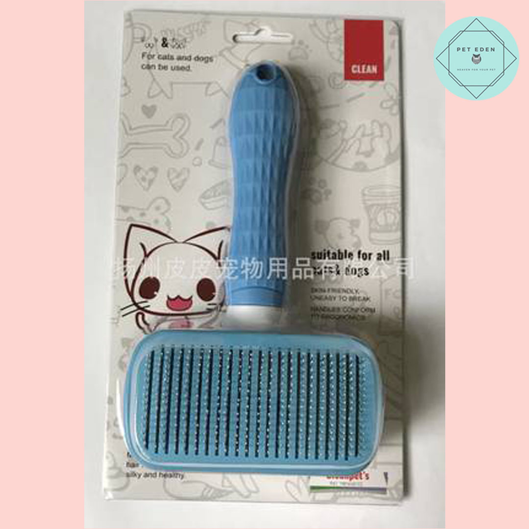 Pet Brush หวีสลิกเกอร์ หวีแปรงขน หวีขนหมา หวีหมุด หวีหมุด แปรงขนหมา แปรงขน แปรงดันขน