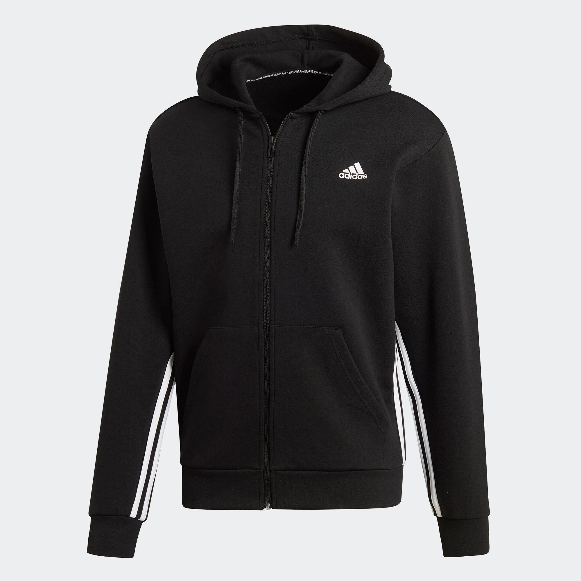 adidas NOT SPORTS SPECIFIC Must Haves 3-Stripes Hoodie ผู้ชาย สีดำ DX7657