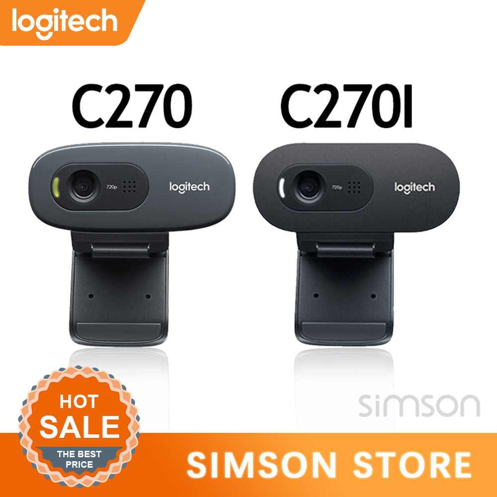 Original Logitech Webcam C270i/C270/C505E เว็บแคม Logitech ดั้งเดิม C270i / C270 HD 720p IPTV ออนไลน์การสอนความสวยงามการประชุมทางไกลการประชุมกล้องมุมกว้างเว็บแคม