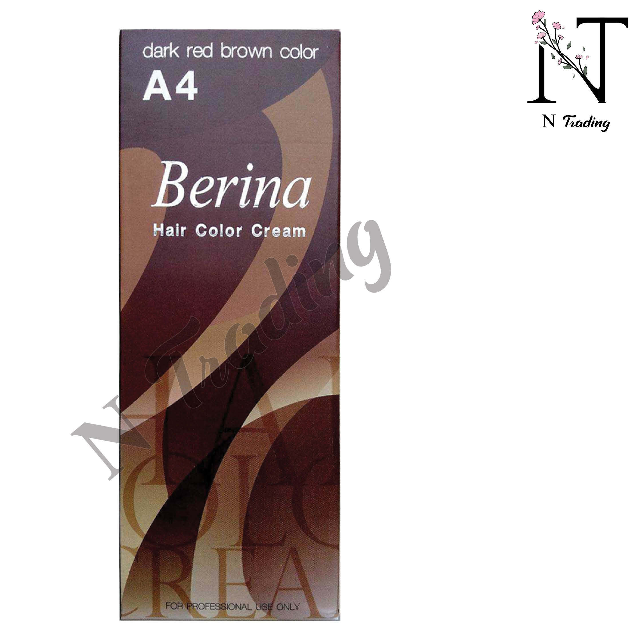 เบอริน่า ครีมย้อมผม / Berina Hair Color Cream ปริมาณสุทธิ 60 กรัม