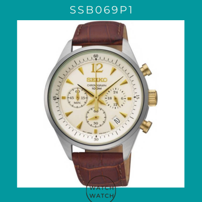 ดูภาพ นาฬิกาข้อมือผู้ชาย Seiko Chronograph Quartz 100M SSB069P1 SSB069P SSB069 Men's Watch เพิ่มเติม นาฬิกาข้อมือผู้ชาย Seiko Chronograph Quartz 100M SSB069P1 SSB069P SSB069 Men's Watch
