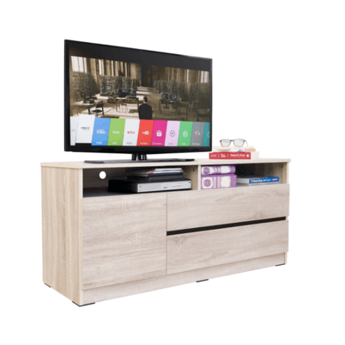 Fortem Fitness-DELICATO ชั้นวางทีวีT-15 ขนาด 40x120x54 ซม. สีพรีเมียร์โอ๊ค สินค้าคุณภาพดี ราคา 2,197 บาท*ส่งฟรี