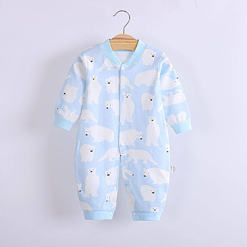 Babyonline(Y286)C5ขายาวกระดุมหน้ารุ่นA ชุดเด็กแรกเกิด เสื้อผ้าเด็กแรกเกิด บอดี้สูทเด็ก ชุดนอนเด็กอ่อน