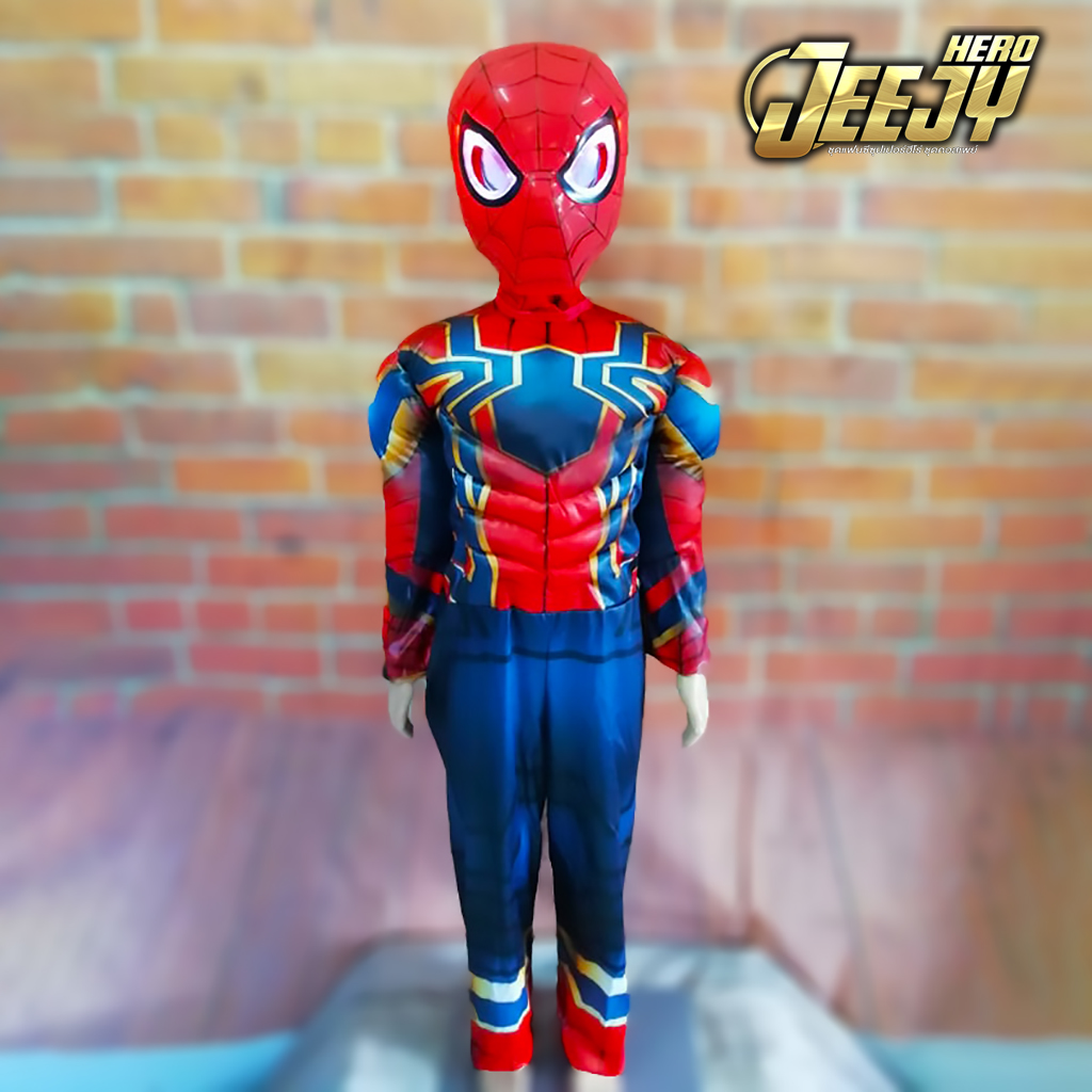 !ชุดสไปเดอร์แมนงานกล้าม! ชุดแฟนซีเด็ก ชุดซุปเปอร์ฮีโร่ Spiderman สไปเดอร์แมน งานสวยมาก มือ1 ส่งจากไทย