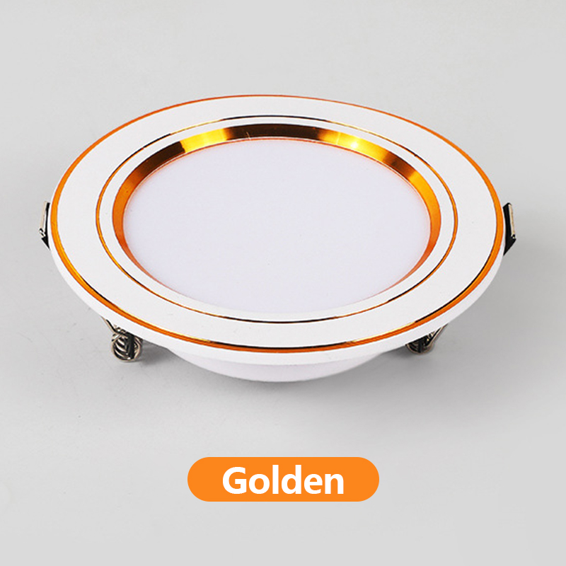 โคมไฟดาวน์ไลท์แบบฝังฝ้ง โคมไฟดาวน์ไลท์ LED Downlight Panel ฝังฝ้า ติดฝ้าเพดาน 3W 6W 9W 12W 18W ดาวไลท์ แบบบาง กลม