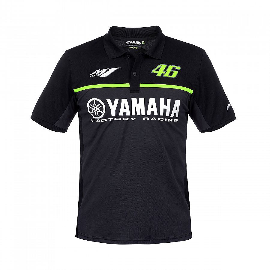 เสื้อโปโล YAMAHA46 ดำเทา