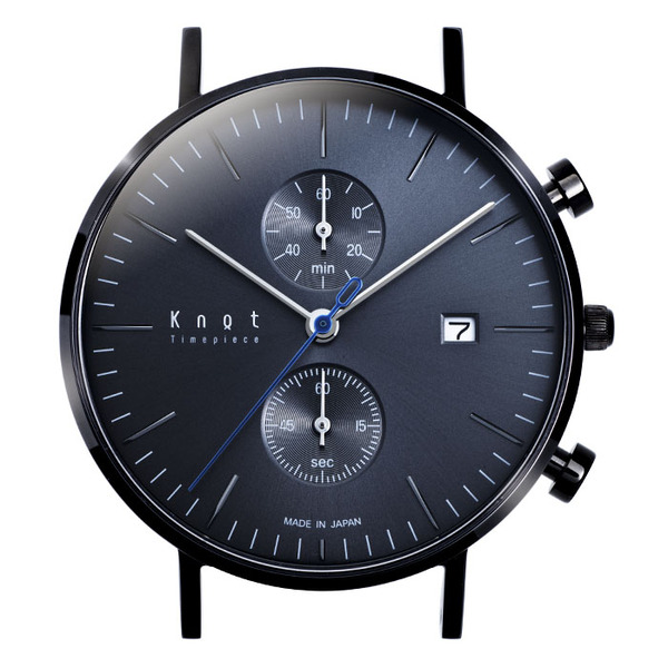 KNOT | นาฬิกาข้อมือ Chronograph ของแท้ (ผลิตในประเทศญี่ปุ่น ) Made in Japan รุ่น CC-39BKMT ราคา 8,000 บาท*ส่งฟรี